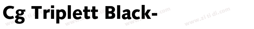 Cg Triplett Black字体转换 Cg Triplett Black字体转换